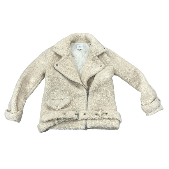 J.O.A. Oversized Faux Sherpa biker jacket - Picture 6 of 12